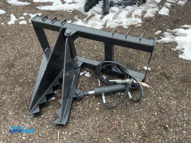 Lot 2-42378 - New JCT Tree / Post Puller Skid Steer Attachment, Universal Quick Attach, Has Hydraulic Hoses with Q...