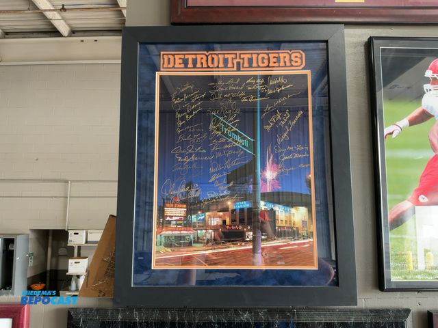 Lot 2-53336 - Framed Tiger Stadium Legends Autographed Picture with approx. (39) Autographs, 23” x 28”