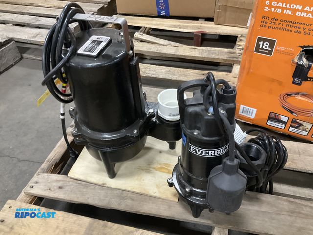 Lot 2-99077 - (2) everbilt water pumps/sink pumps