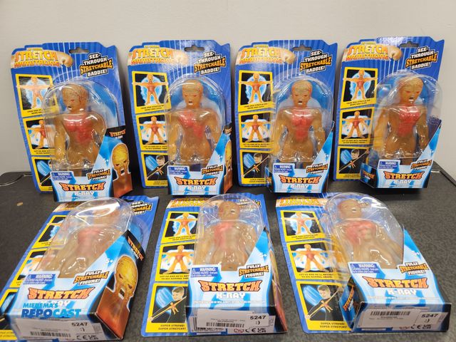 Lot 2-18014 - Lot of (7) Stretch Armstrong X-Ray Original 7" Action Figures. Brand new in the packages. Packaging ...