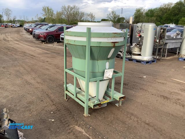 Lot 2-35933 - Forkable 45” L x 45” W x 66” T Industrial Dry Bulk Material Hopper