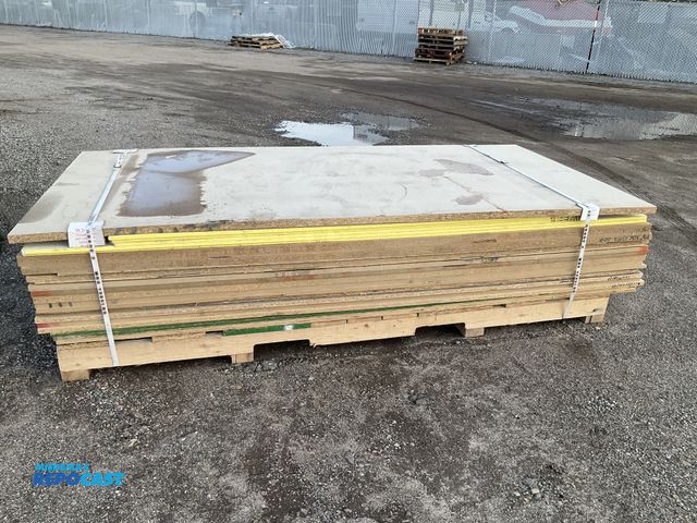 Lot 2-73253 - Skid lot of assorted types of boards approx. 8’ x 4’