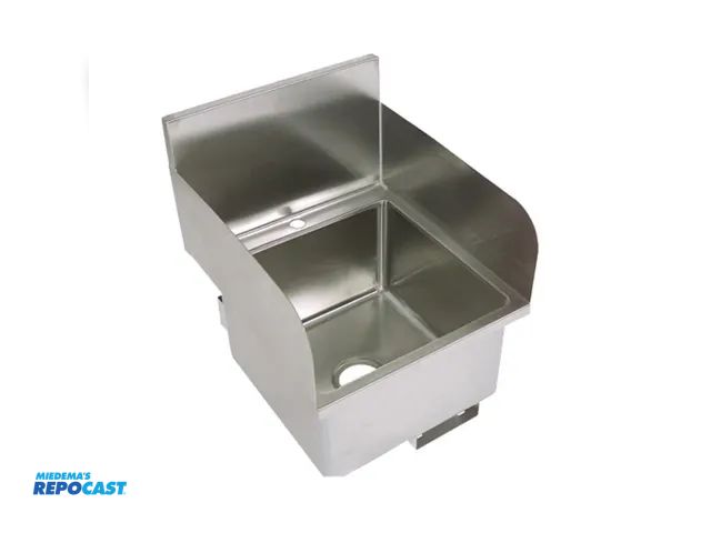 Lot 2-79866 - John Boos PBHS-W-1616-SSLR Sink Pro-Bowl Hand Sink Wall Mount