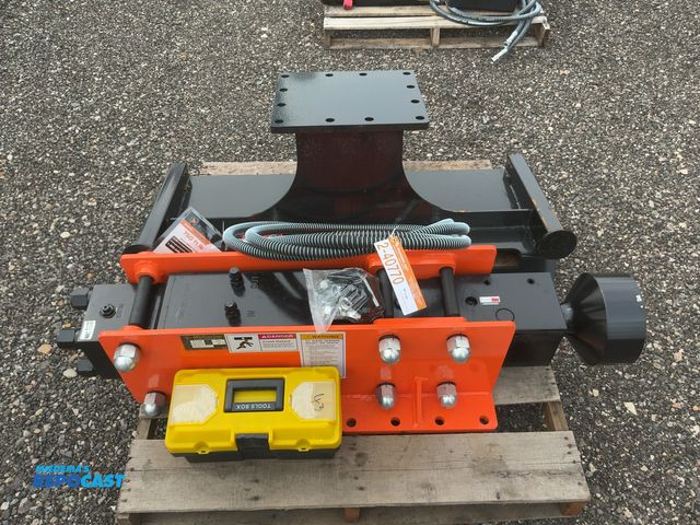 Lot 2-40770 - New Wolverine Model PD-12-08D Post Pounder Skid Steer Attachment, Quick Attach, 750 ft lb Impact Ene...