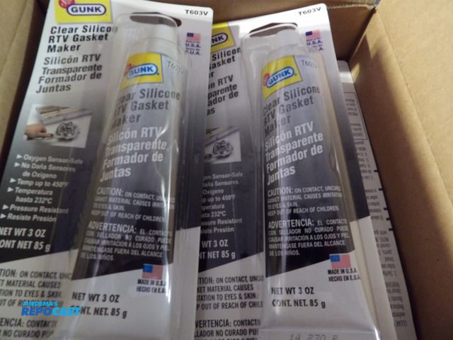 Lot 2-58234 - Lot of (36) new tite Seal RTV Silicone sealant, 0 degrees to 400 degree temp. full cure, 24hr 3 oz e...