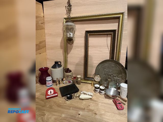 Lot 2-18586 - Lot of various decor including picture frames, salt and pepper kit, candle holders, and more