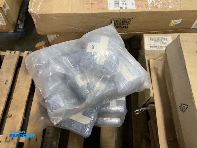 Lot 2-76959 - Lot of 20oz 4-ply 1.25” blue mop heads -new