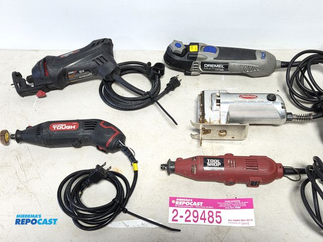 Lot 2-29485 - lot of rotary tools, oscillating tool, RotoZip, jig saw.