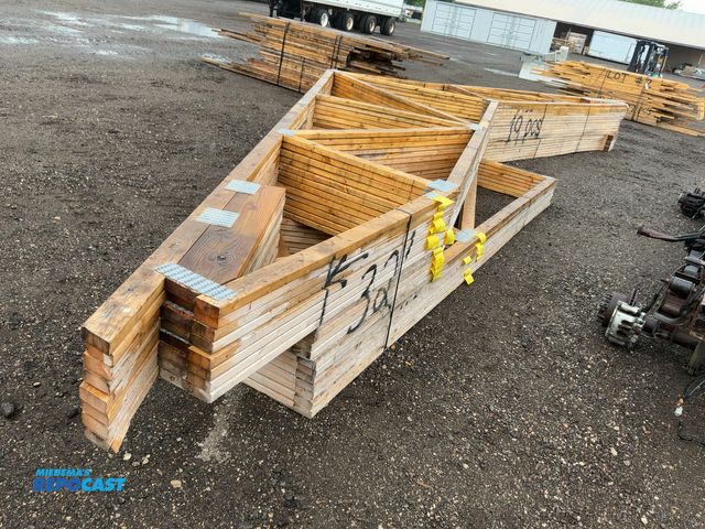 Lot 2-44741 - (19) Assorted Specialty Trusses, six are 34’ with 1’ overhangs, two are 33’9” with 1’ overhangs, and...