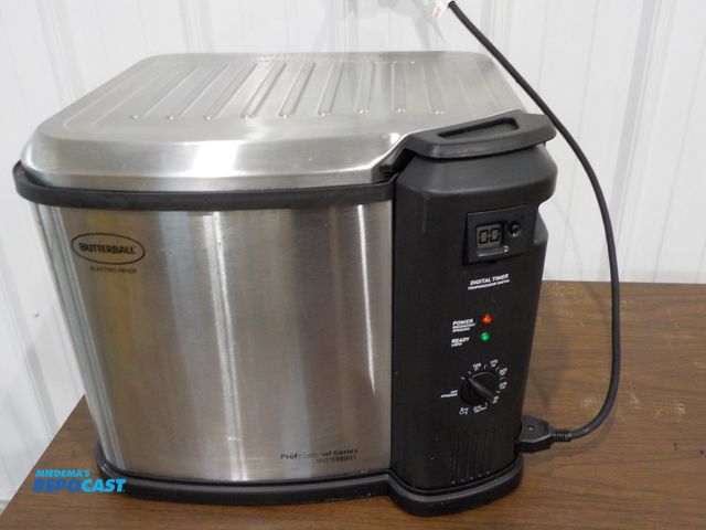 Lot 2-97186 - butterball XL electrical tryer by masterbuilt red, temp controller digital temp reader, 115 colt pow...