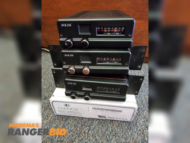 Lot 30-22 - 3 Pyramid SVR-250M 700 MHz analog vehicle repeater / extender.  Removed from service in working condition.  sold as is where is, no shipping