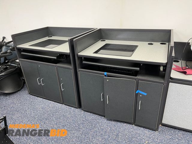 Lot 30-423 - (8) Custom Computer Stations Desk