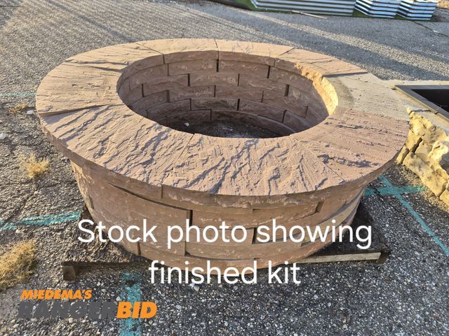 Lot 30-1289 - Natural Paving Firepit Kit (see pics for actual color)