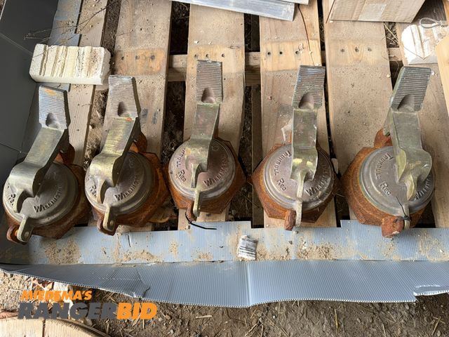 Lot 30-5770 - Lot of (5) Willington Sanitary hatch covers.