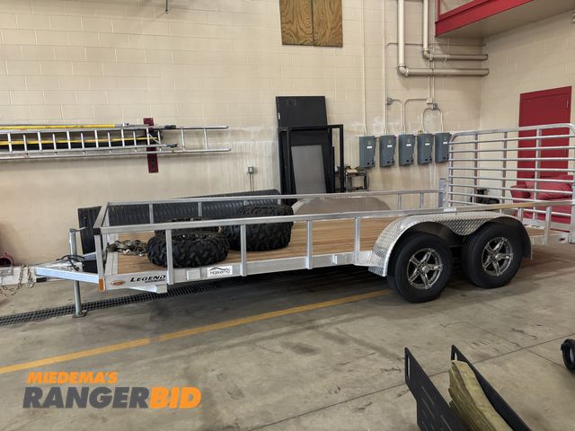 Lot 30-10665 - 2020 Legend Tandem Axle Aluminum Landscape Trailer