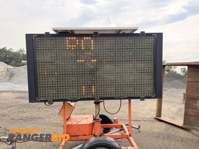 Lot 30-3291 - SMC Solar Powered LED Sign Board