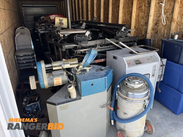 Lot 30-1909 - Bowling Equipment, Pin setters, Ball polisher and drill and more. Lot includes all items in this sto...