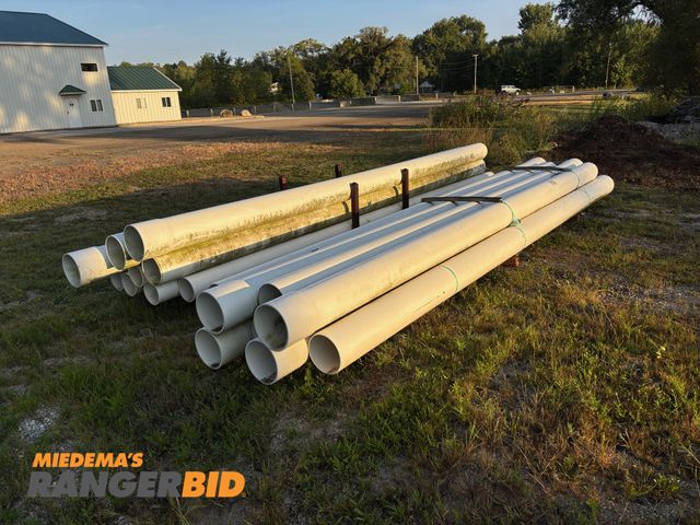 Lot 30-1 - LOT OF 17 Charlotte Pipe (12) 10" x 20' and (5) 8" x 20' Schedule 40 PVC Pipe Lot included qty 12 10...