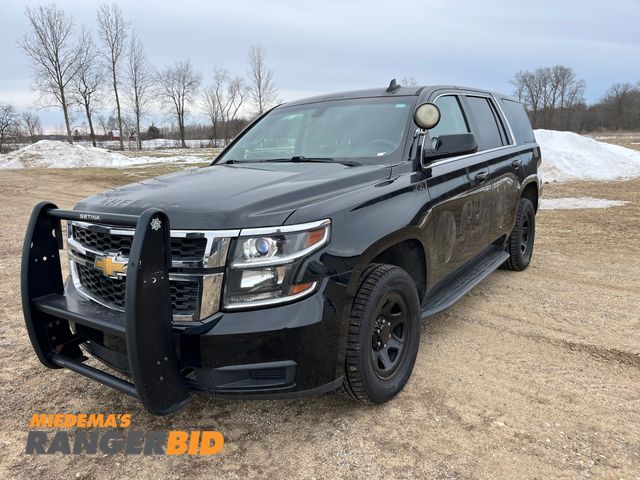 Lot 30-3078 - 2017 Chevrolet Tahoe with a 5.3L V8 OHV 16V engine. with 79,964 miles Police SUV 4x4