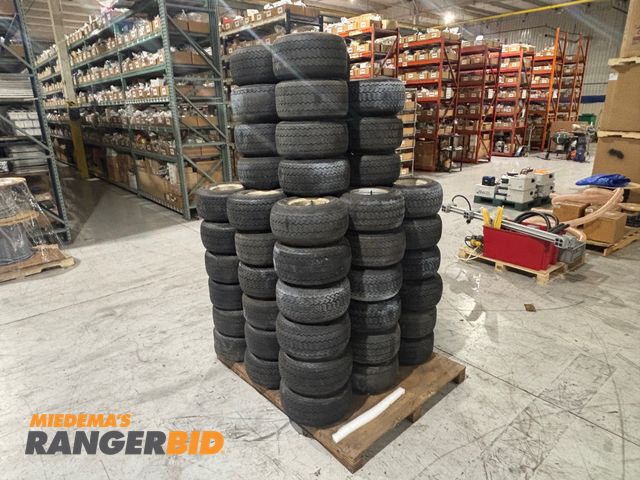 Lot 30-42 - LOT OF (68) Used Golf Cart Wheels, Rims and Tires