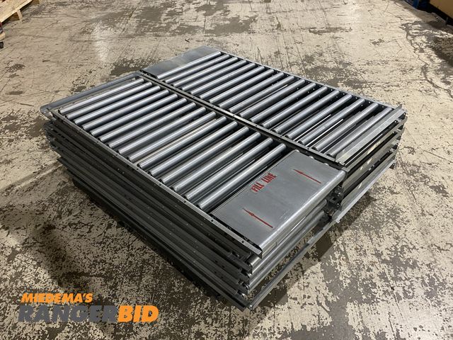 Lot 30-25 - LOT OF 12 UNEX Mfg. Gravity Rolling Conveyor Sections 58" Length by 24" Width  

Seller will assist ...