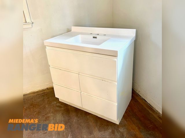 Lot 30-26 - 1 Magickwoods Elements 30236 and 51543 Bathroom vanity with one-piece sink countertop
