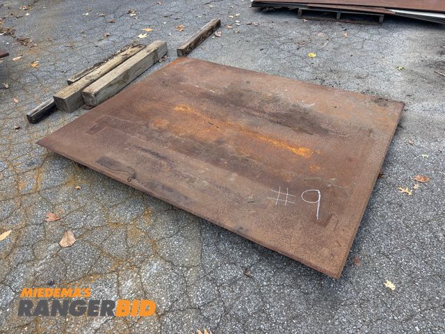 Lot 30-9 - Steel Plate, 7'L x 5'8"W x 1/2" Thick

Seller will assist with loading. Forklift and loading dock av...