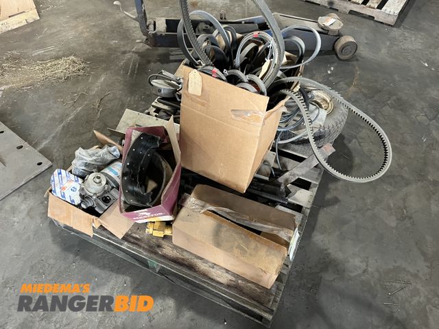 Lot 30-761 - Pallet of Belts, lawn mower tires and more.