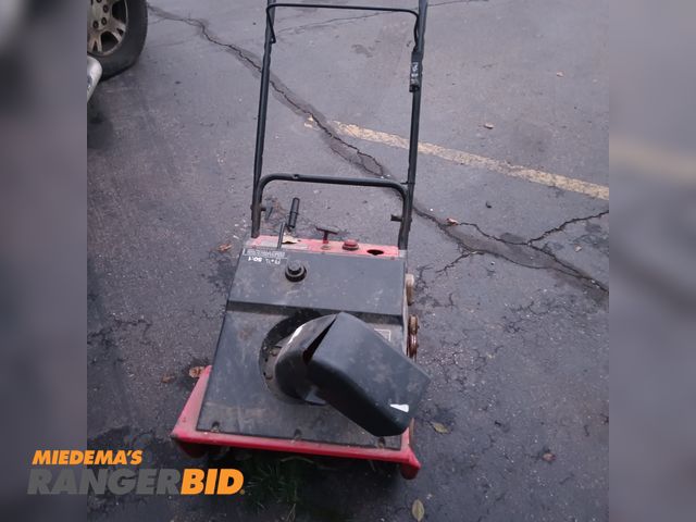 Lot 30-734 - 1 Gas Powered snow blower untested snow blow. This item has not been verified for functional until. ...