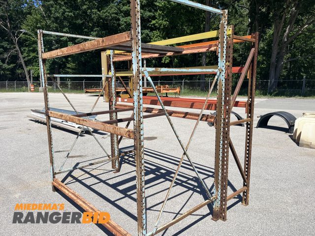 Lot 30-4358 - Lot of (2) Metal Racks / Pallet Racking see pics