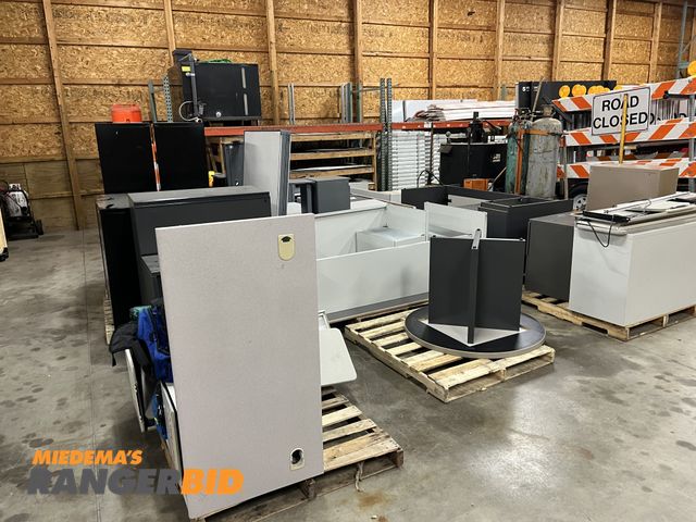 Lot 30-1926 - Lot includes office cubicles, cabinets, chairs,  and desks