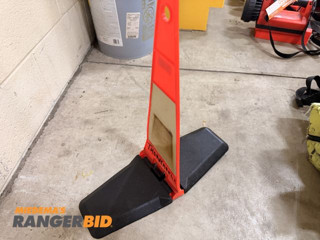 Lot 30-3552 - (3) bags of roadside hazard triangle reflectors.