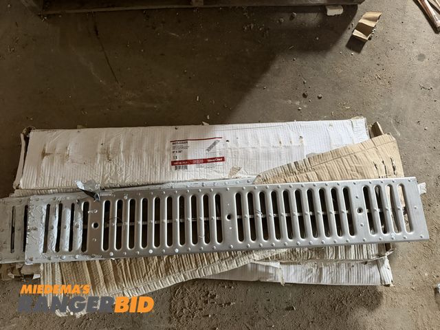 Lot 30-5729 - Lot of (8) Sioux Chief #865-GSSR, 6" x 36" trench drain grates.