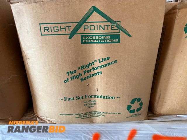 Lot 30-2922 - (108) Right Pointe Fast Set Crack Sealer Material . Municipality owned. Seller will load.