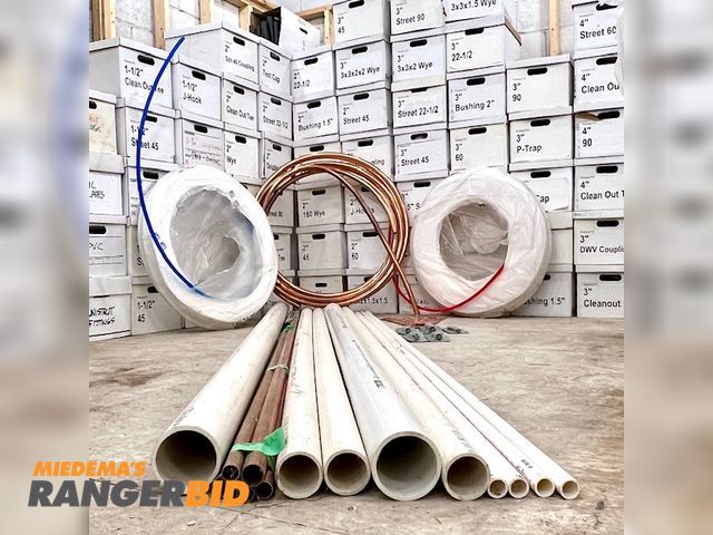 Lot 30-9776 - Lot Plumbing pipes and fittings Plumbing pipes and fitting.

Schedule 40 PVC Fittings for 3/4 inch, 1-1/2 inch, 2 inch, 3 inch and 4 inch pipes.