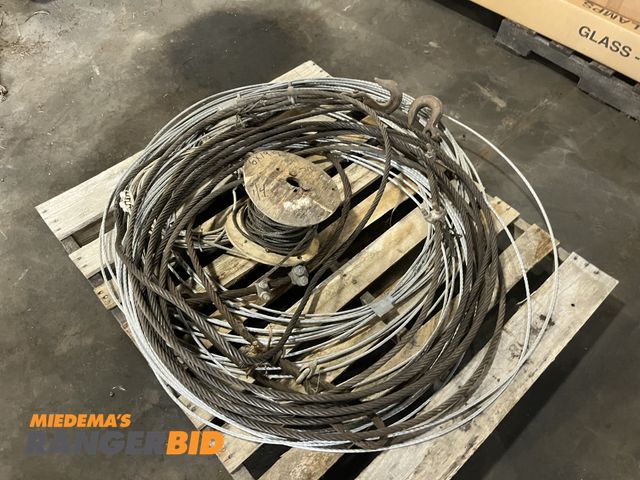 Lot 30-758 - Pallet of Cables including spool of 1/4"