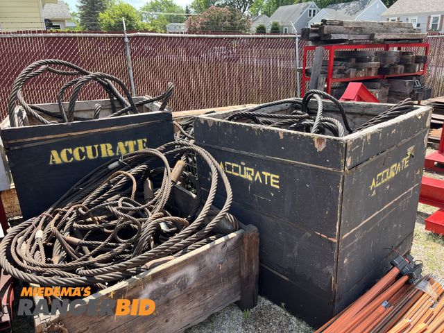 Lot 30-1035 - Rigging Cables, most are separated into pairs, various sizes