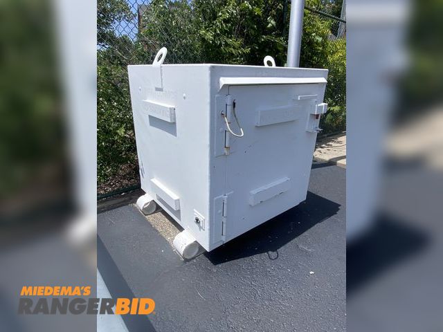 Lot 30-11494 - Armag Type 2 explosive storage magazine / Pyrotechnic Storage Container 4' x 4' x 4' Metal Forkable ...