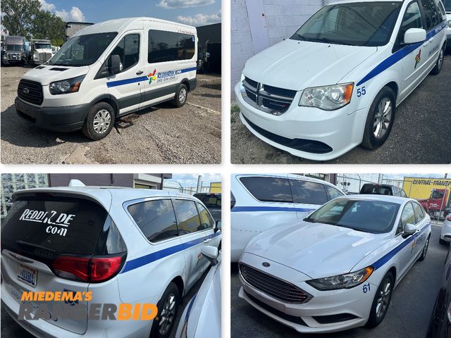 Court Seizure Auction: (4) 2016 Ford Transit Vans, (1) 2015 Ford Transit Van, (2) 2017 Ford Fusions, (1) 2017 Chrysler Pacifica's, and (2) 2014 Dodge Caravans