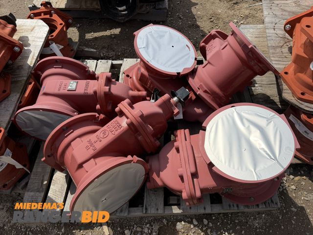 Lot 30-5803 - Lot of (5) Lansdale, part #LVPIVMJMJ, fire main gate valves for 8" diameter pipe.