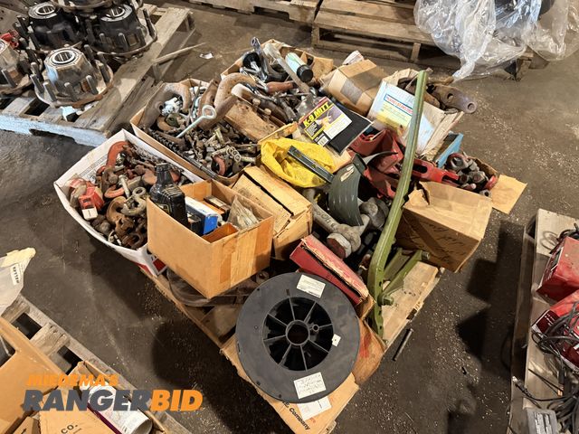 Lot 30-3865 - Pallet of Misc Items Including: Hooks, Hand drill, and much more