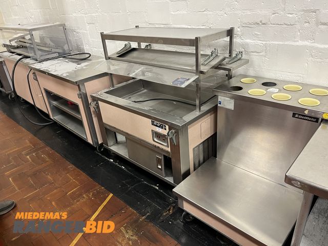 Lot 30-2053 - Delfield Cafeteria Line Stainless Steel Comes with Warmer, Cooler and more.
