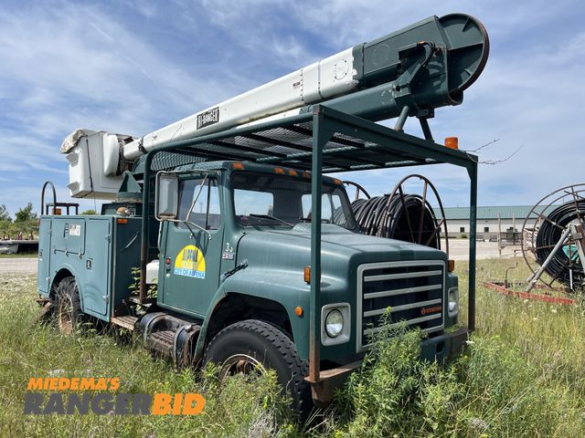 Lot 30-1173 - 1986 International Navistar 1754 40ft Boom Truck / Bucket Truck / Aerial Bucket Truck