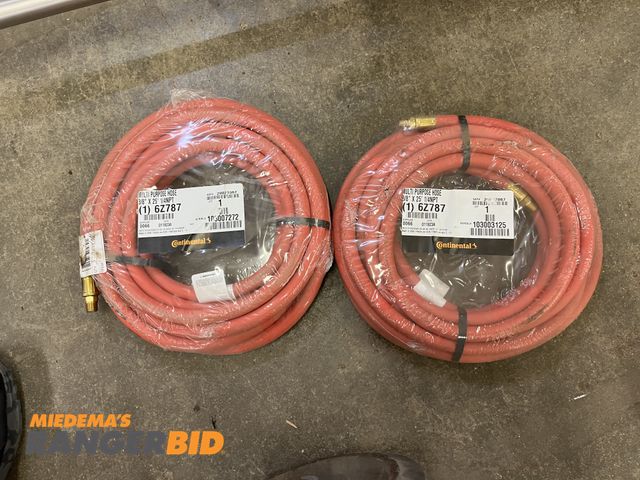 Lot 30-4610 - Lot of (2) 3/8" x 25ft Air hose / multipurpose hose. New in the package.