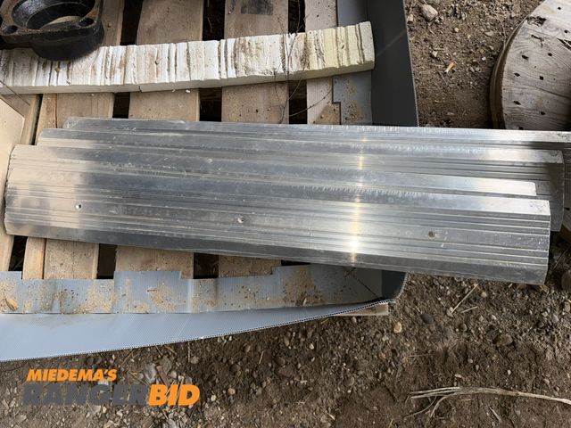Lot 30-5768 - Lot of (4) new National Guard Products stainless steel, 36" x 5" thresholds, (3) Simpson Strong Tie ...