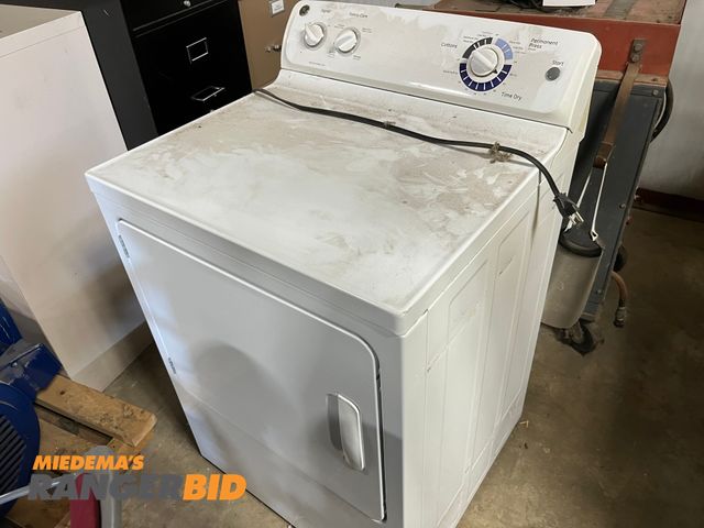 Lot 30-369 - GE Gas Dryer, (3) filing cabinets, and (3) office chairs