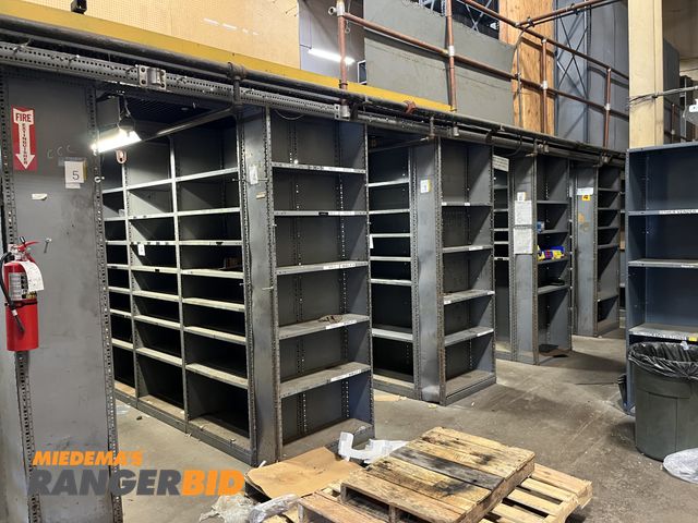 Lot 30-4501 - Entire Stock Room of Metal Shelving and Storage