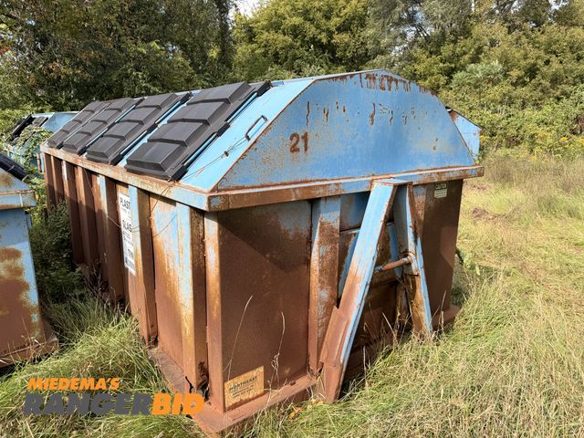 Lot 30-3610 - Leland Recycling roll off dumpster 80" tall x 94" x 16' Metal