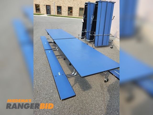 Lot 30-3853 - 3 Tables Lot of 3, folding, school lunch tables. Condition unknown. Sold as is.