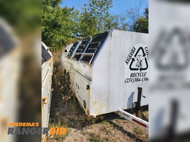Lot 30-2003 - Lot of (1) Tandem Axle Towable Recycle Dumpster